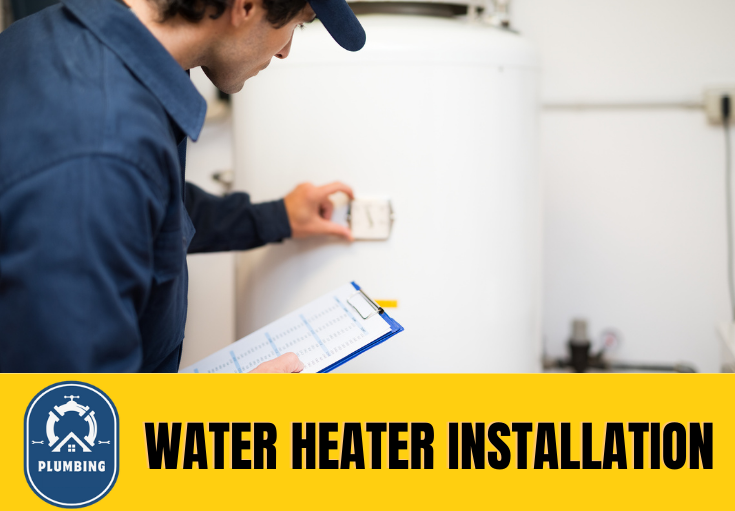 water heater installation Matlock